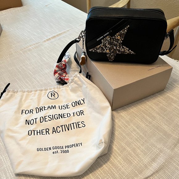 GOLDEN GOOSE Star Studded Leather Shoulder Bag - Picture 3 of 4